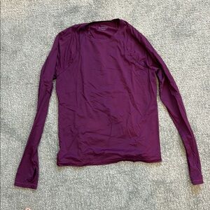 Athleta Size Large Purple Long Sleeve Top